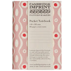 Pocket Notebook Persephone Pale Pink and Raspberry