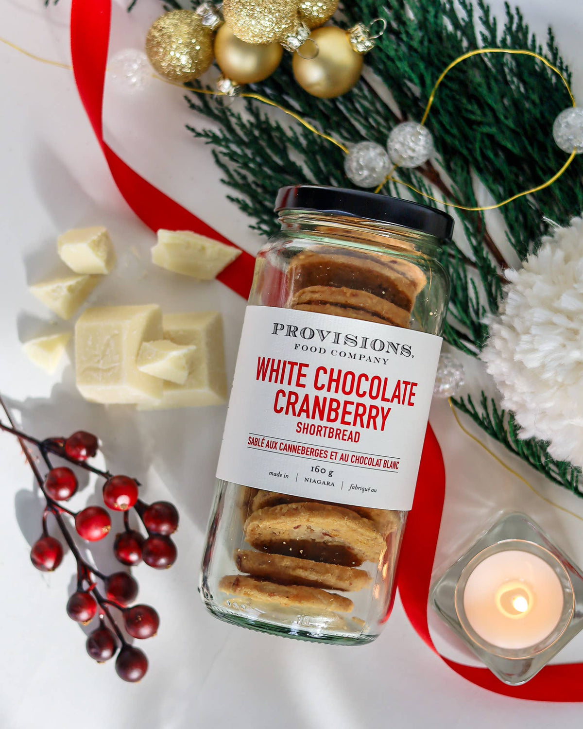 White Chocolate Cranberry Shortbread