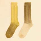 "Garcia" Tie-Dyed Ribbed Crew Sock