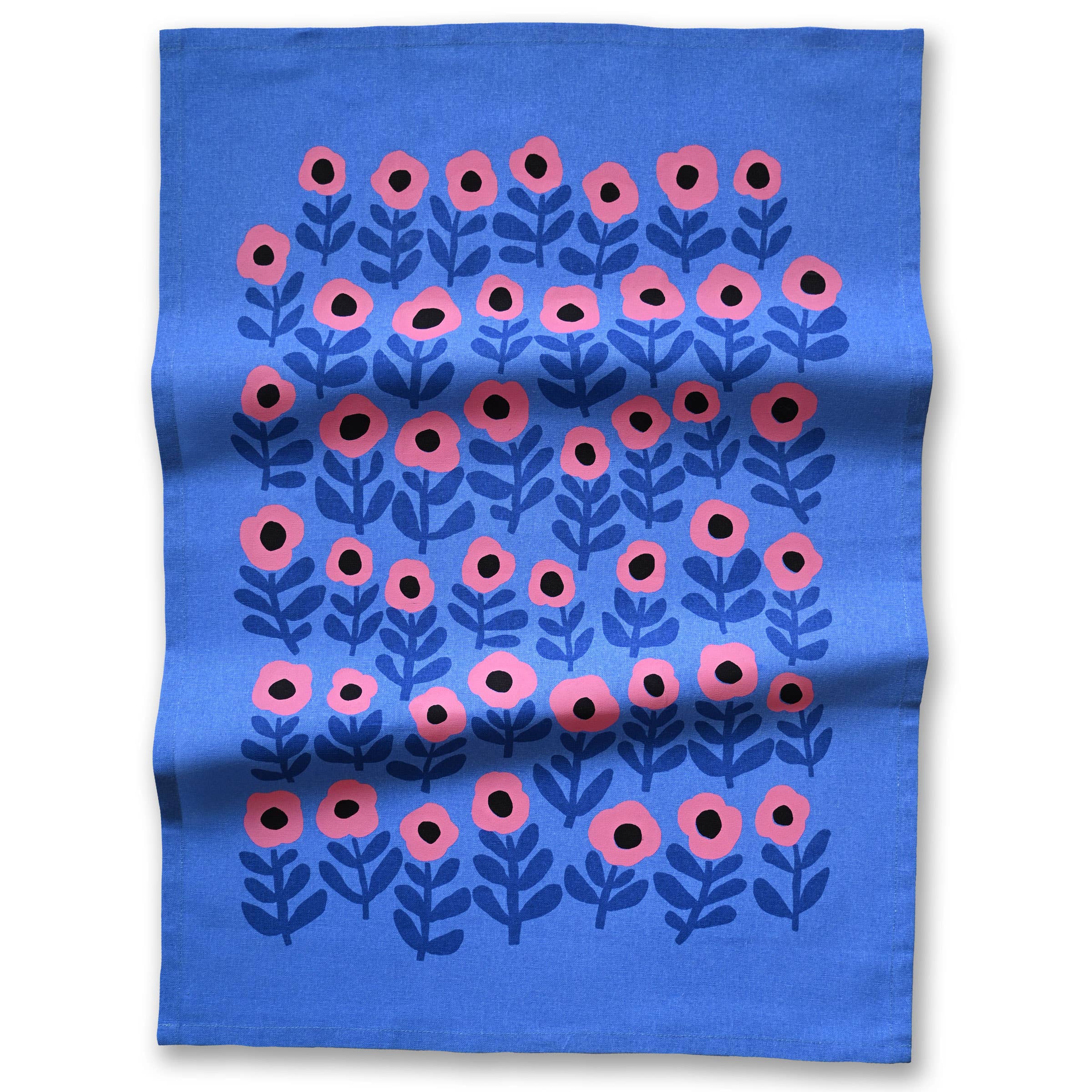 Pink Poppy Tea Towel
