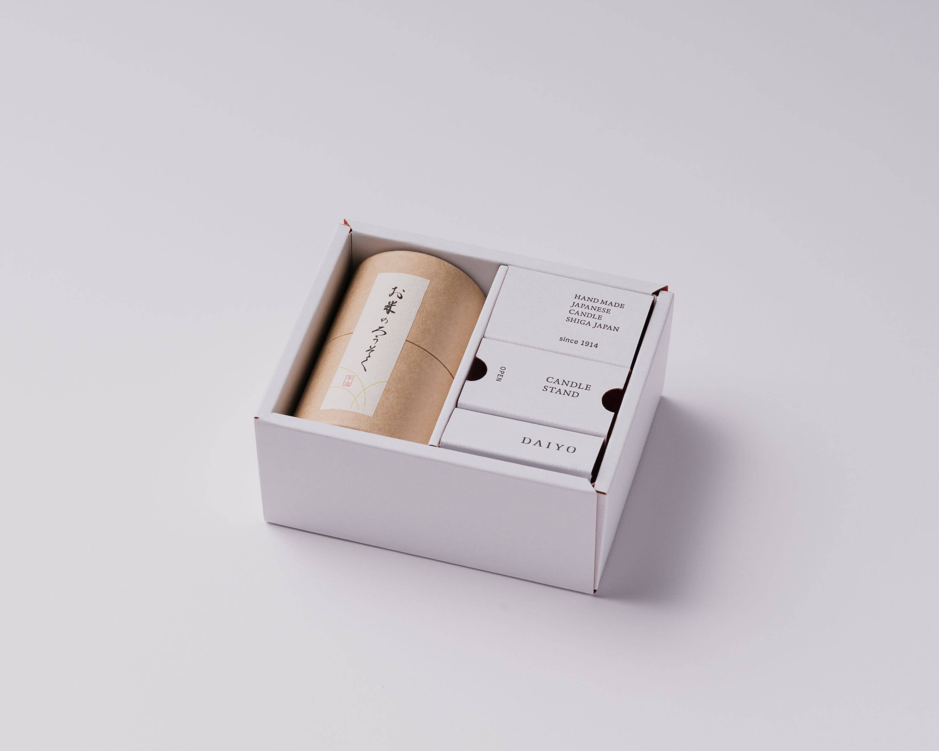 Rice Wax Candle Gift Box