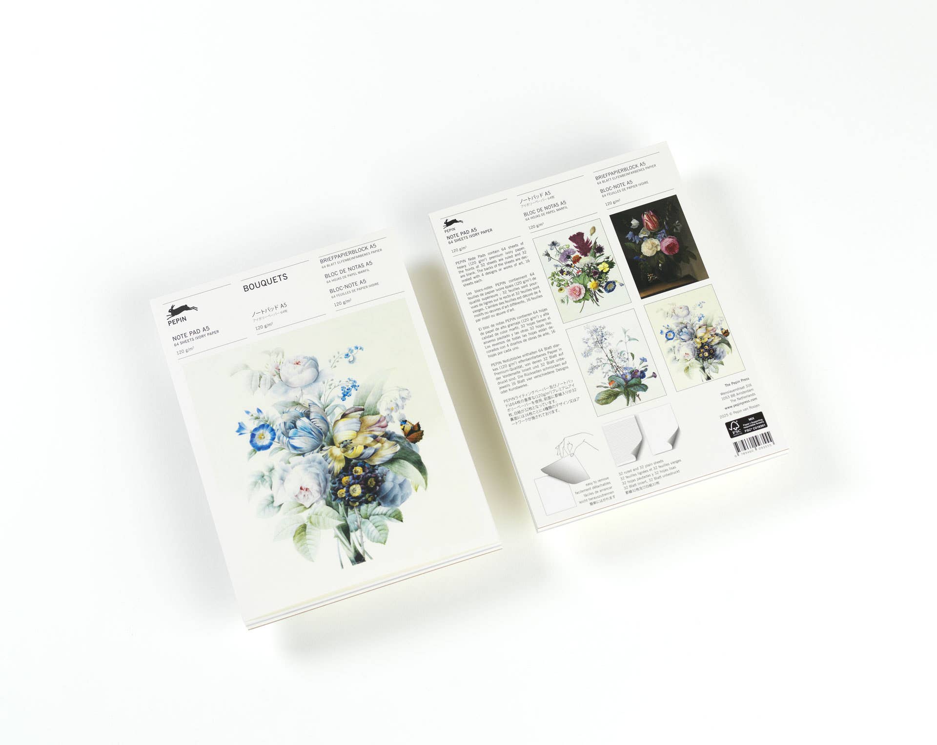 Bouquets A5 Note Pad & Writing Paper