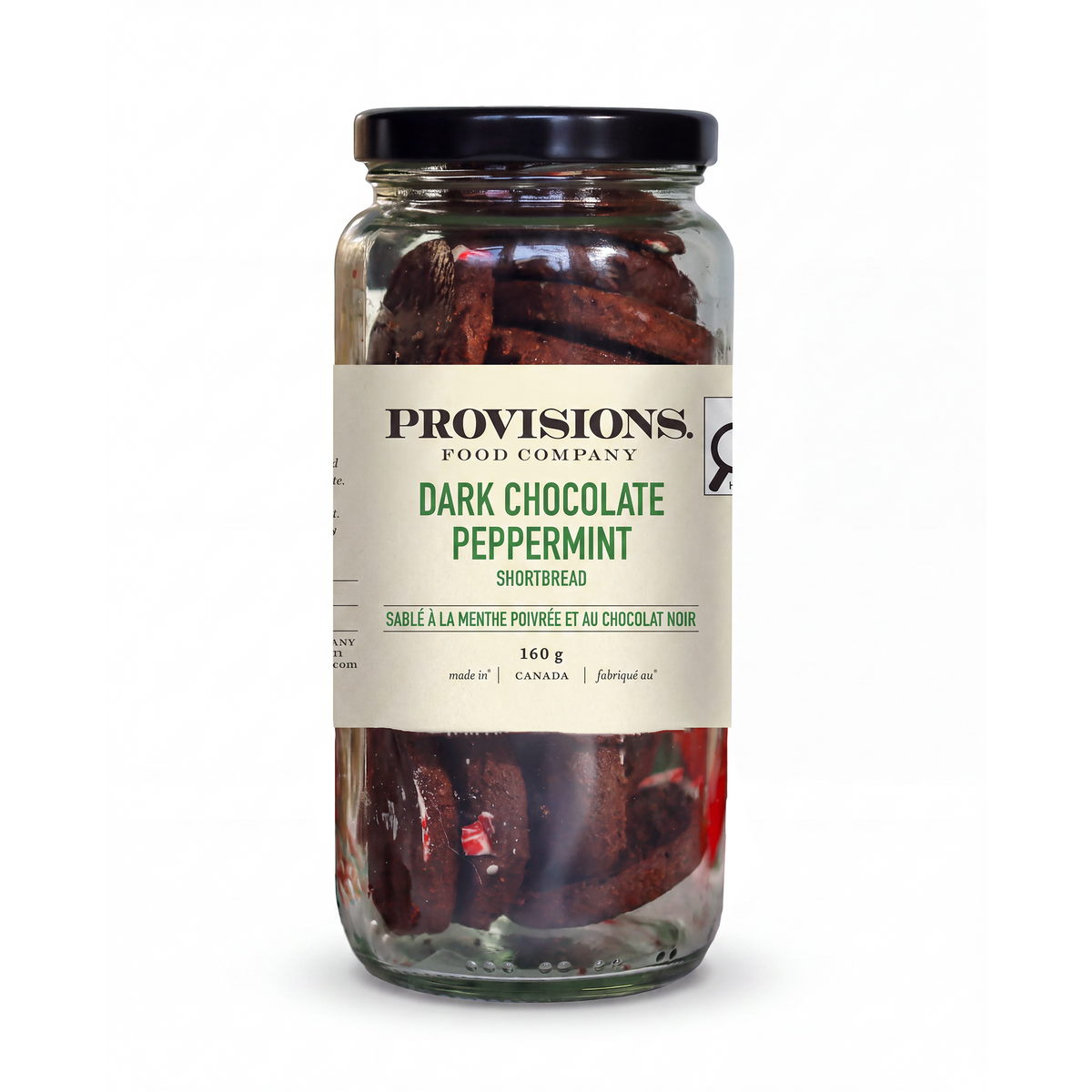 Dark Chocolate Peppermint Shortbread