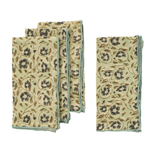 Anika Block Print Napkins - Set of 4