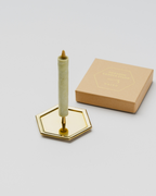 Brass Hexagon Candle Stand