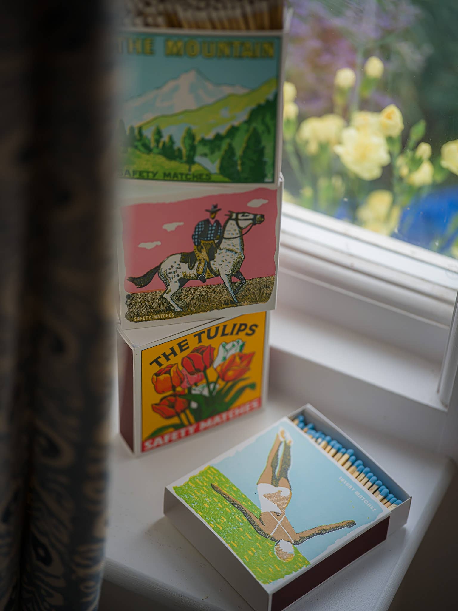 Pink Cowboy Matches | Square - Safety Matches