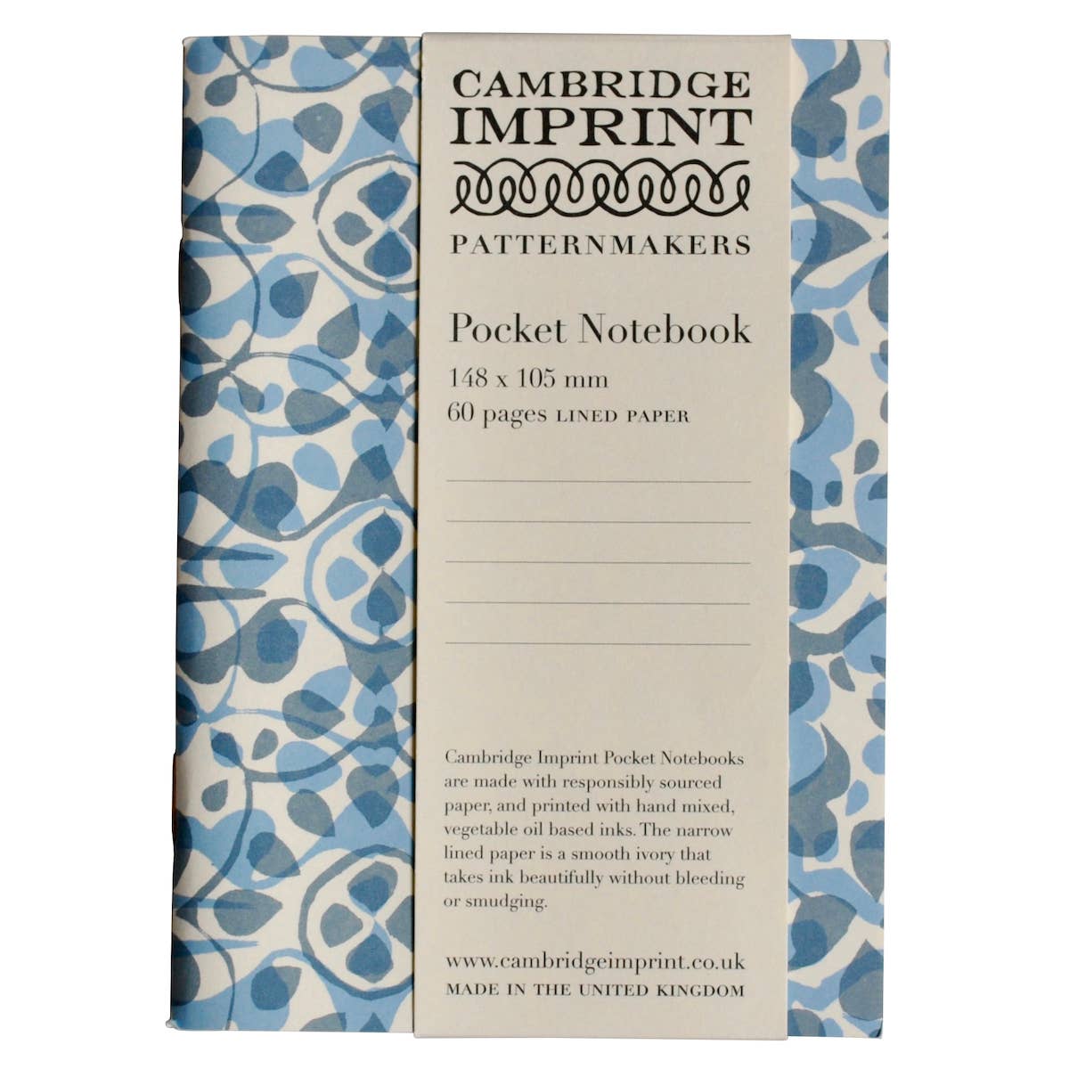 Pocket Notebook Dappled Blue