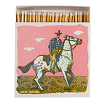 Pink Cowboy Matches | Square - Safety Matches