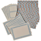 Set of Notecards and Envelopes Sea Urchin Sky and Cocoa