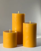 Flat Top Three Inch Pillar Candle
