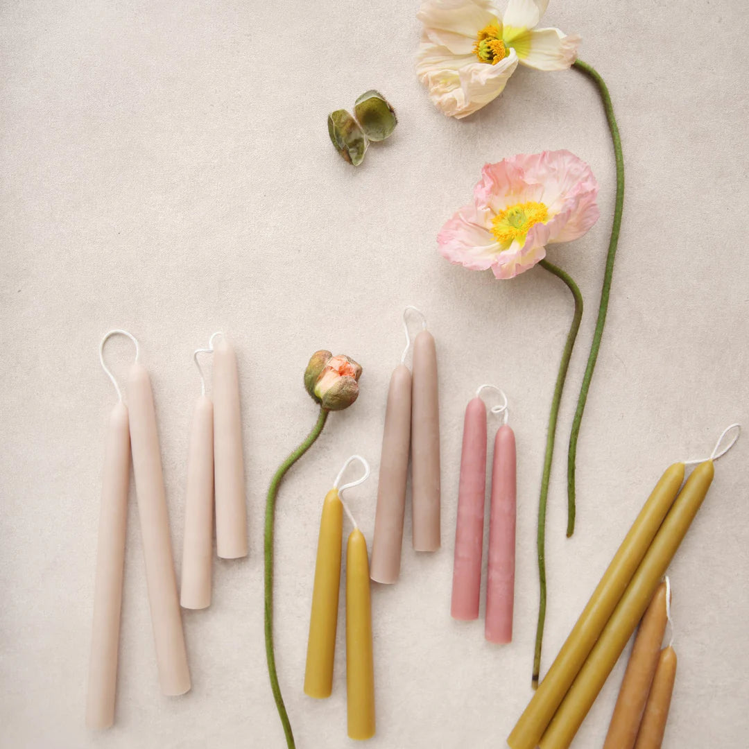 Beeswax Taper Candle - 9 Inch