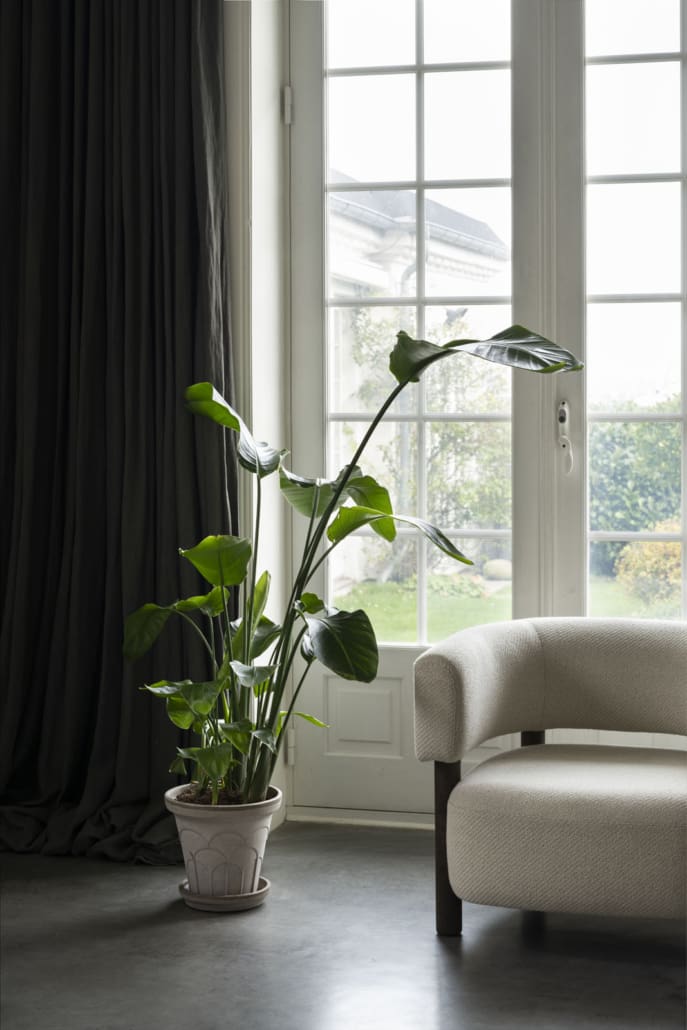 Fleur Raw Grey Terracotta Pot