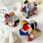 "Collage" Mini Flower Hair Claw Clip