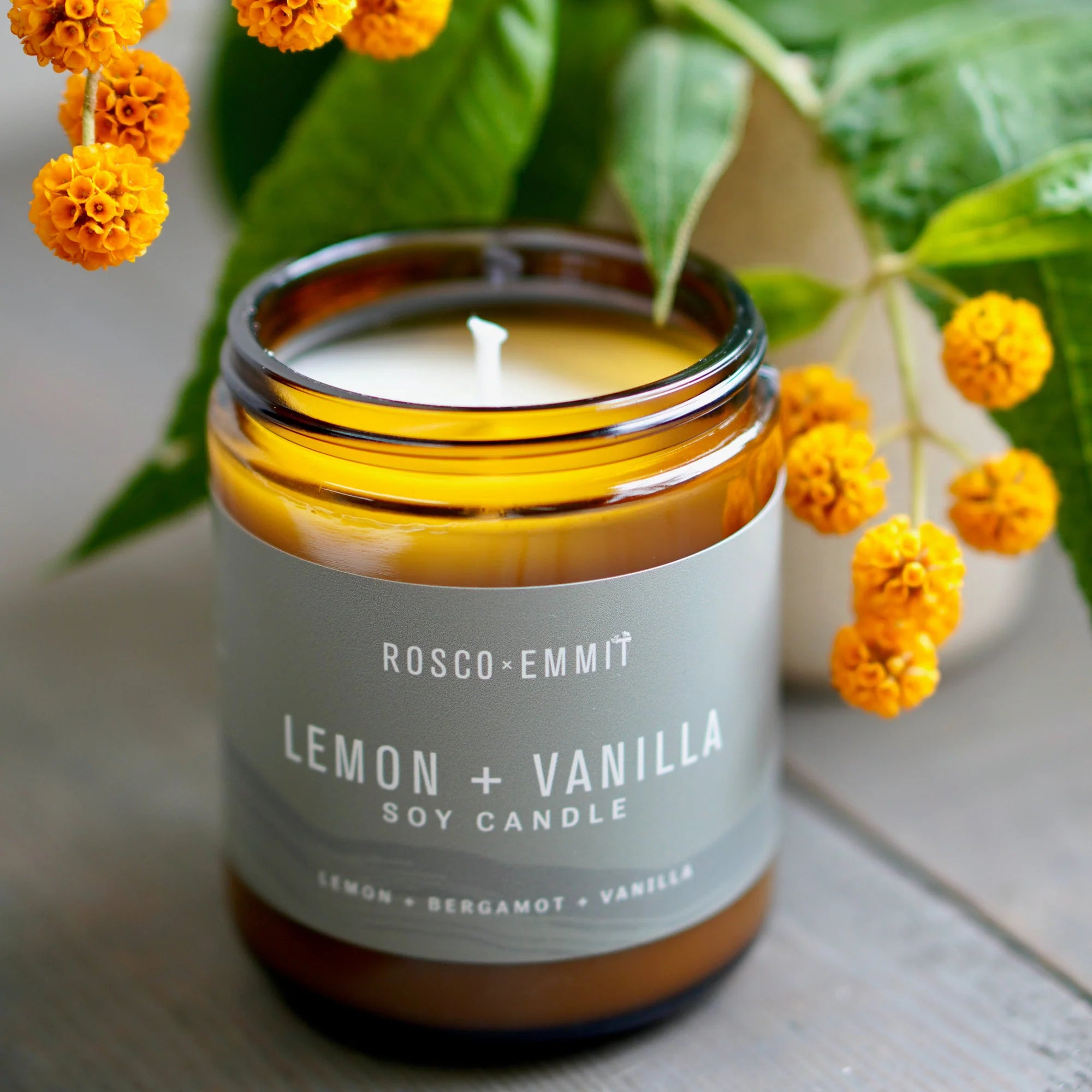 Lemon + Vanilla Soy Candle