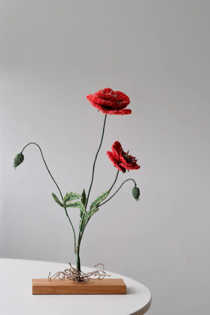Field Poppy Object Art