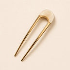 "Claudette" Metal & Acrylic French Hair Pin