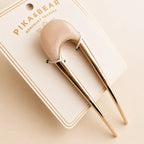 "Claudette" Metal & Acrylic French Hair Pin