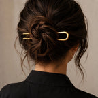 "Lydia" French Hair Pin in Gold