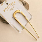 "Lydia" French Hair Pin in Gold