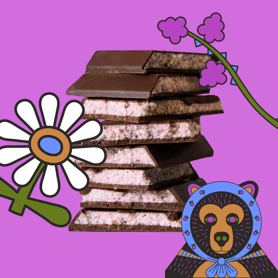Hungry Blackberry Dark & White Chocolate Truffle Bar