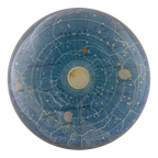 Blue Universe Dome Paperweight