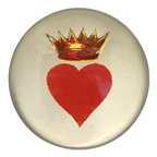Crowned Heart Dome Paperweight