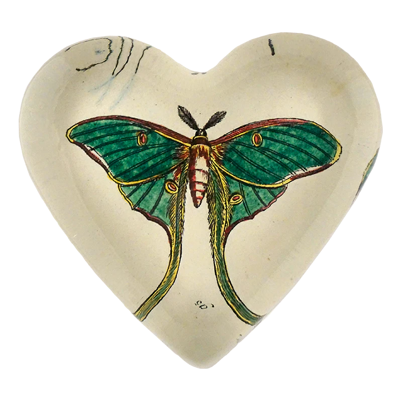 Green Moth Charm Paperweight