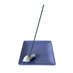 Dolphin Holder with Blue Plate