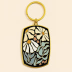 "Astrid" Floral Enamel Keychain