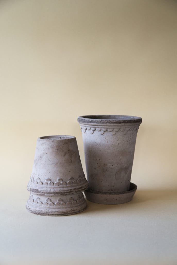 Københavner Raw Grey Terracotta Pot