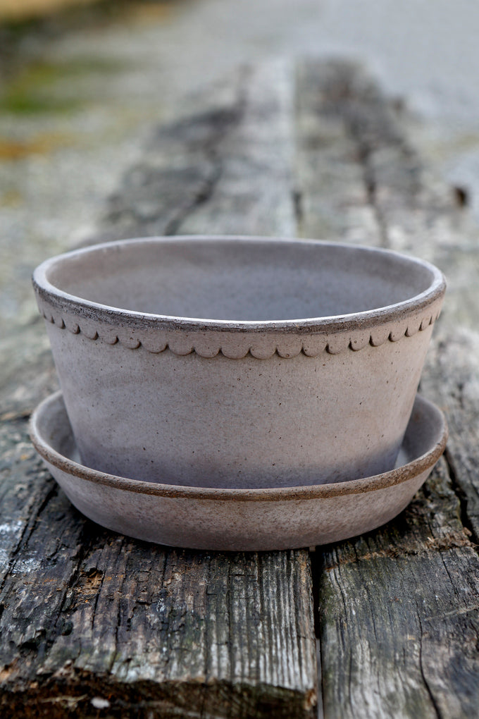 Københavner Raw Grey Terracotta Pot