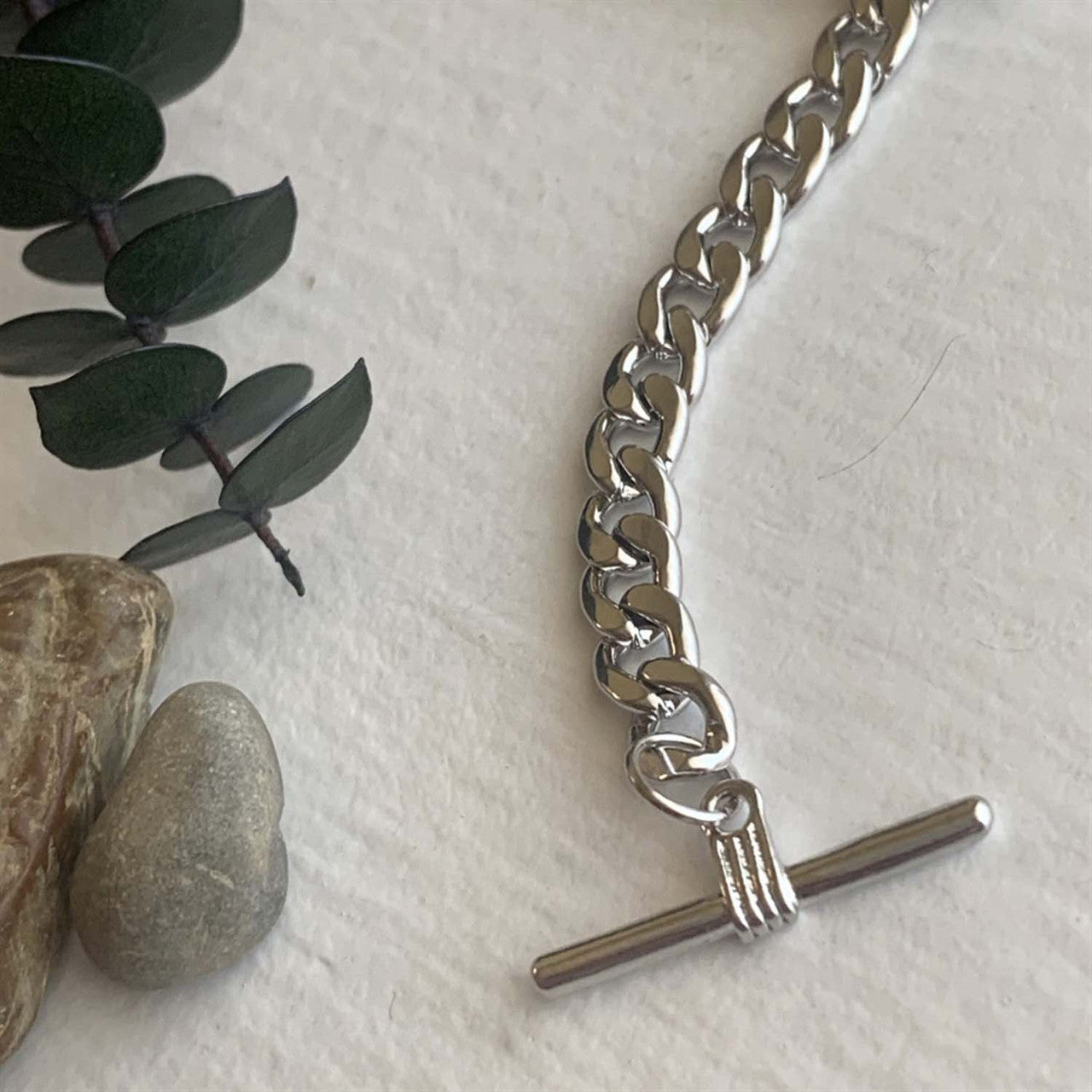 "Billy" Large Link Chain Necklace in Silver