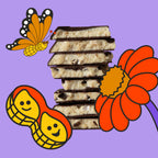 Peanut Butter-Fly Dark & White Chocolate Truffle Bar