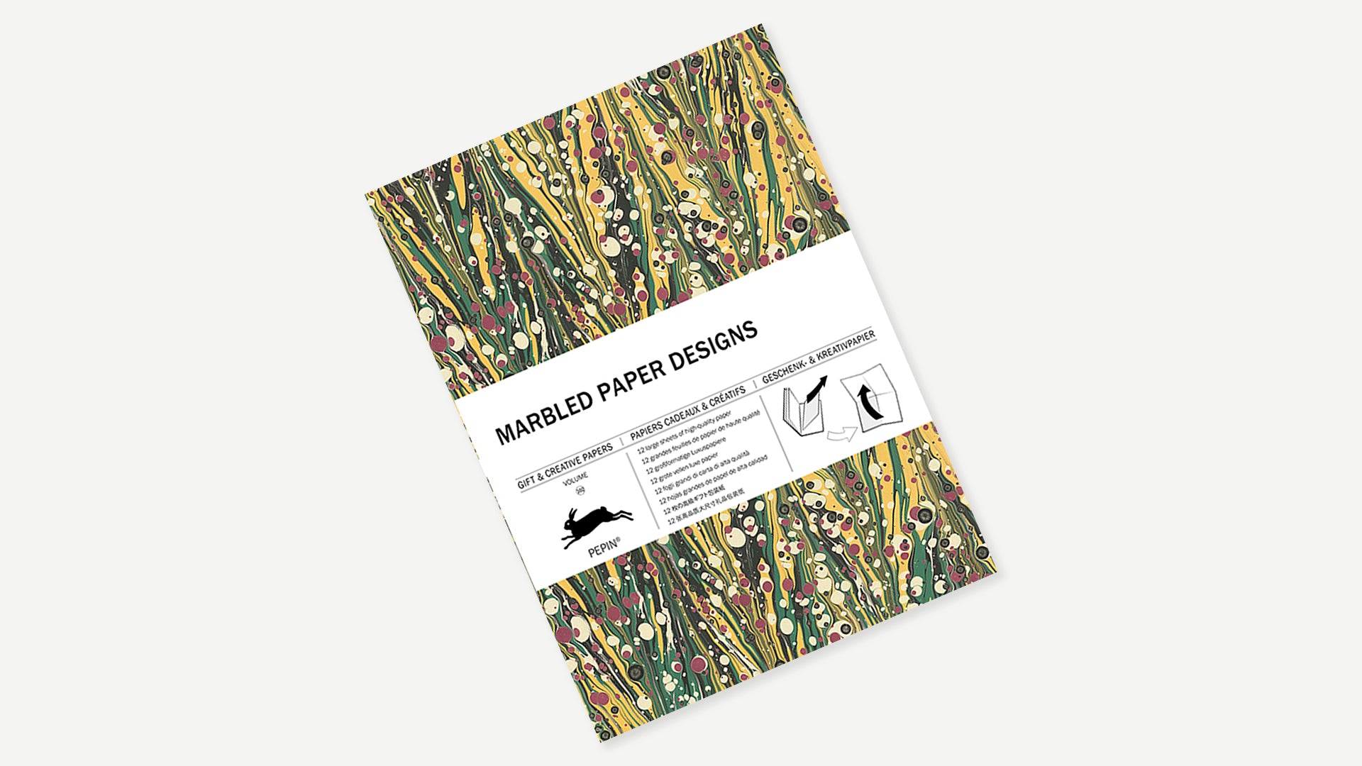 Marbled Paper Designs Gift & Creative Paper Book