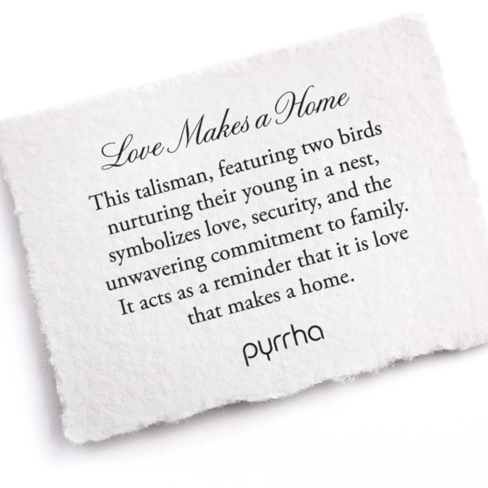 Pyrrha Love Makes a Home Talisman