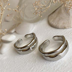 "JRT" Chunky Double Band Ring