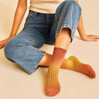 "Garcia" Tie-Dyed Ribbed Crew Sock