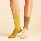 "Garcia" Tie-Dyed Ribbed Crew Sock
