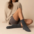 "Fannois" Wool Blend Ribbed Crew Sock