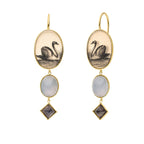 Short Drop Earrings - The Swan