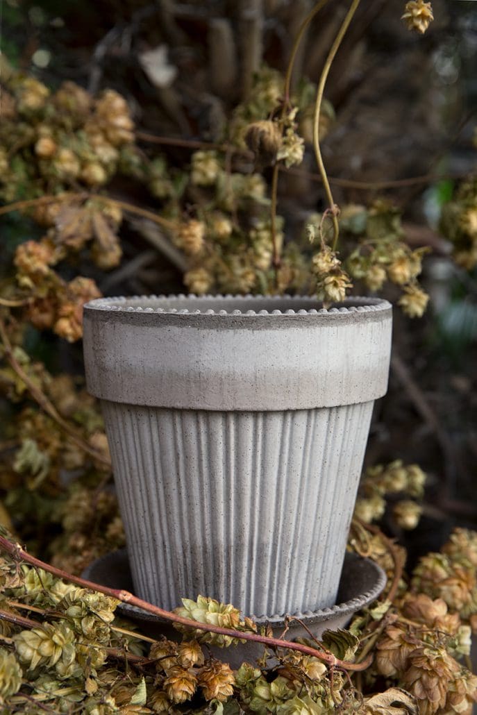 Simona Raw Grey Terracotta Pot