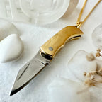 "Simple But Effective" Plain Pocket Knife Charm Necklace