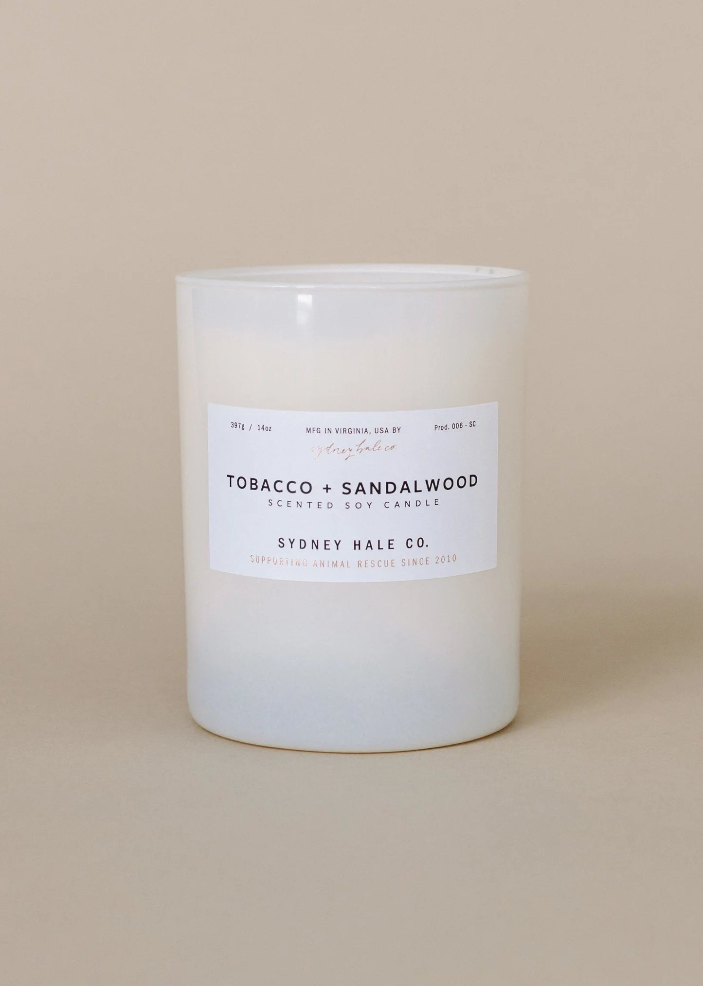 Tobacco + Sandalwood Candle