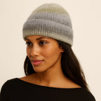 "Nelson" Wool Blend Striped Toque