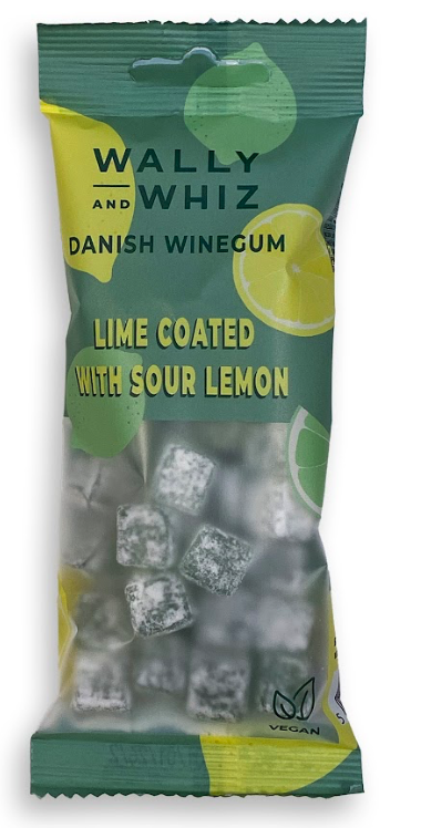 Lime Winegum Coated with Sour Lemon