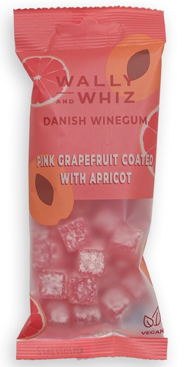 Pink Grapefruit Winegum Coated with Apricot