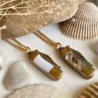 "Walden" Inlayed Handle Pocket Knife Charm Necklace