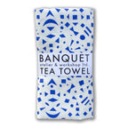 Snowflakes Linen Tea Towel