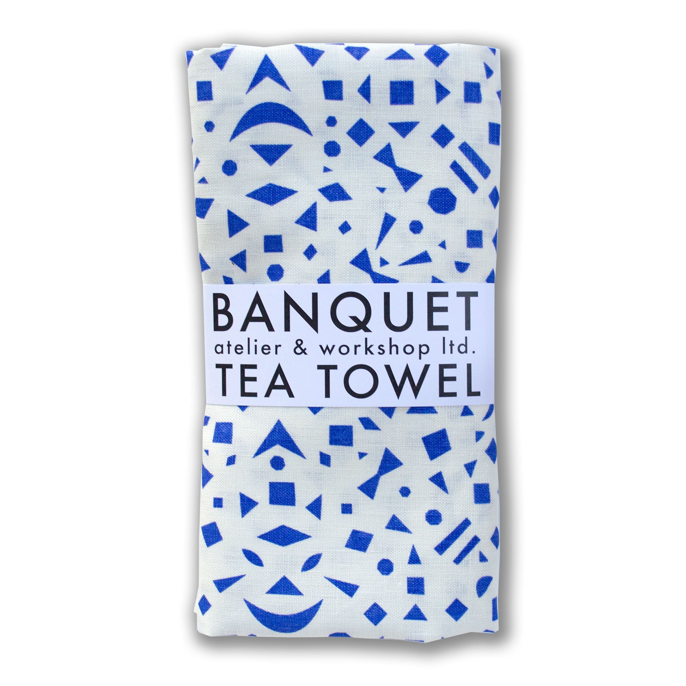 Snowflakes Linen Tea Towel