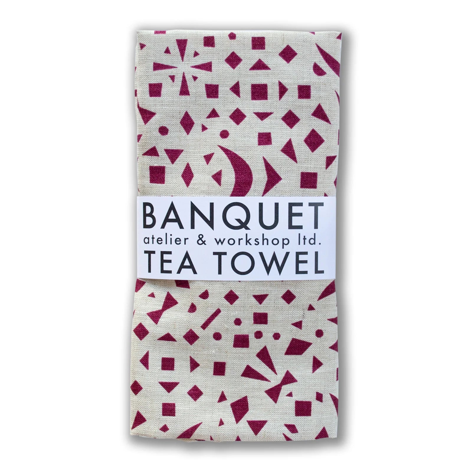 Snowflakes Linen Tea Towel